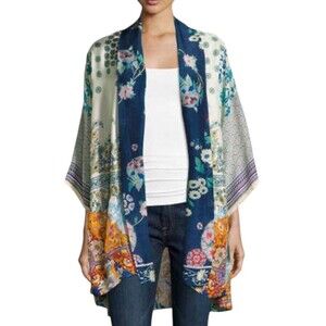 NWT Johnny Was 100% Silk Kimono Sz XL Gorgeous